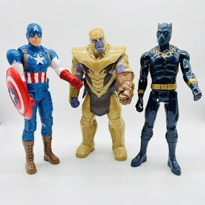 Marvel Avengers: Titan Hero Series Thanos, Black Panther & Captain‎ America 12”